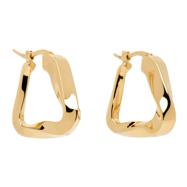 보테가베네타 보테가 베네타 Bottega Veneta Gold 에센셜 Essentials Hoop Earrings 241798F022007