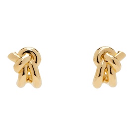 보테가 베네타 Bottega Veneta Gold Knot Earrings 241798F022009