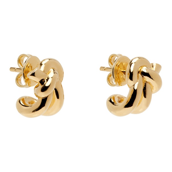 보테가베네타 보테가 베네타 Bottega Veneta Gold Knot Earrings 241798F022009