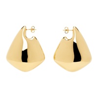 보테가 베네타 Bottega Veneta Gold Large Fin Earrings 241798F022020