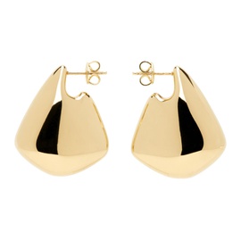 보테가 베네타 Bottega Veneta Gold Small Fin Earrings 241798F022022
