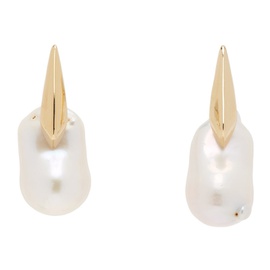 보테가 베네타 Bottega Veneta Gold Pearl Earrings 241798F022024
