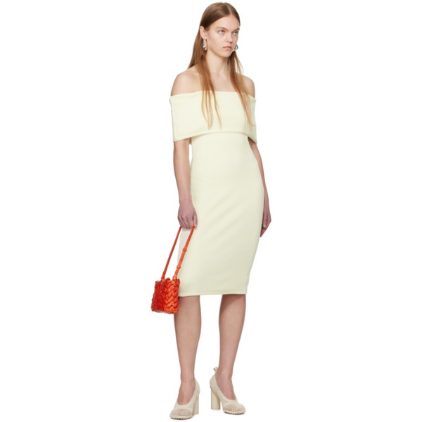 보테가베네타 보테가 베네타 Bottega Veneta 오프화이트 Off-White Textured Midi Dress 241798F054005