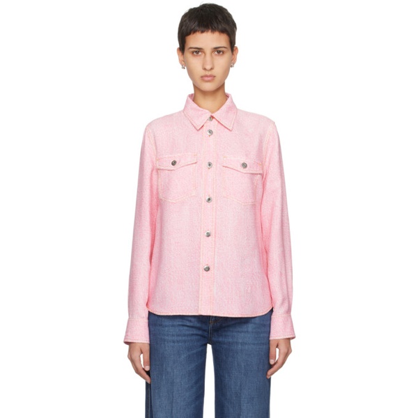 보테가베네타 보테가 베네타 Bottega Veneta Pink Printed Shirt 241798F109001