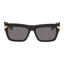 보테가 베네타 Bottega Veneta Black Rectangular Sunglasses 241798M134007