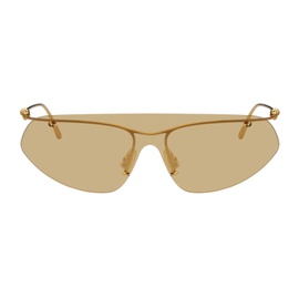 보테가 베네타 Bottega Veneta Gold Knot Shield Sunglasses 241798M134026