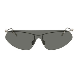 보테가 베네타 Bottega Veneta Silver Knot Shield Sunglasses 241798M134027