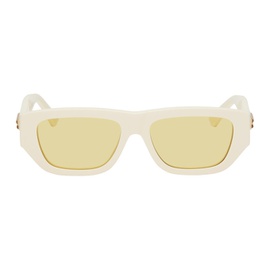 보테가 베네타 Bottega Veneta 오프화이트 Off-White Rectangular Sunglasses 241798M134034