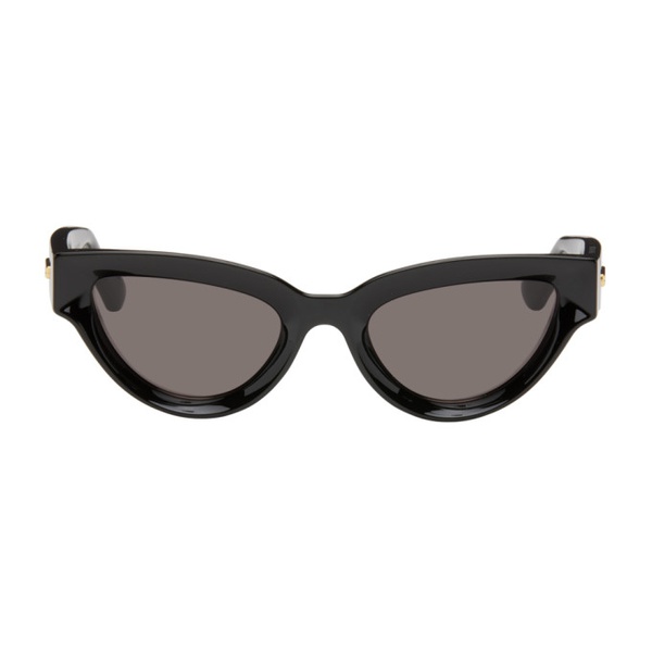 보테가베네타 보테가 베네타 Bottega Veneta Black Sharp Cat-Eye Sunglasses 241798M134058
