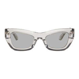 보테가 베네타 Bottega Veneta Gray Cat-Eye Sunglasses 241798M134063