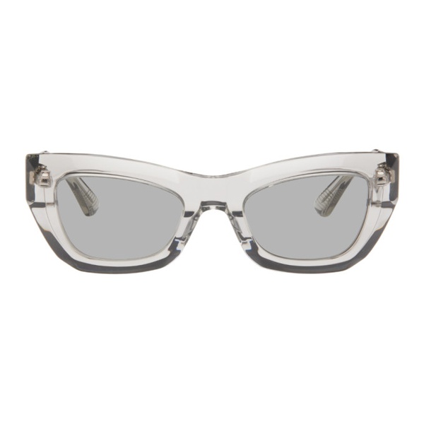 보테가베네타 보테가 베네타 Bottega Veneta Gray Cat-Eye Sunglasses 241798M134063
