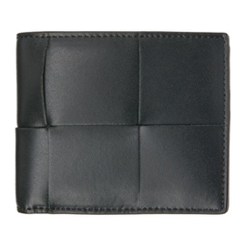 보테가 베네타 Bottega Veneta Black Cassette Bi-Fold Wallet 241798M164018