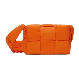 보테가 베네타 Bottega Veneta Orange Small Padded Tech Cassette Bag 241798M170003