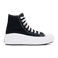 컨버스 Converse Black & White Chuck Taylor All Star Move High Top Sneaker 241799F127084