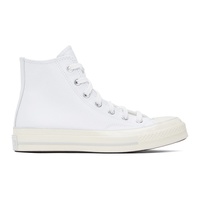 컨버스 Converse White Chuck 70 Leather High Top Sneakers 241799M236059
