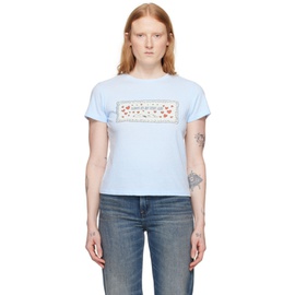 리던 Re/Done Blue Snoopy Love T-Shirt 241800F110019