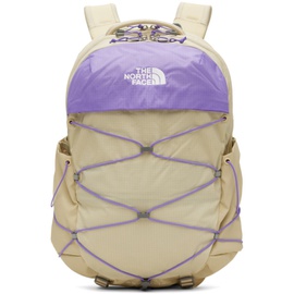 노스페이스 The North Face Beige & Purple Borealis Backpack 241802F042006