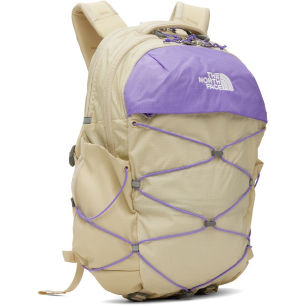 노스페이스 노스페이스 The North Face Beige & Purple Borealis Backpack 241802F042006