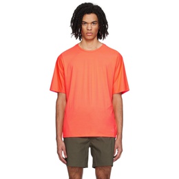 노스페이스 The North Face Orange Dune Sky T-Shirt 241802M213006