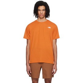 노스페이스 The North Face Orange Wander T-Shirt 241802M213023
