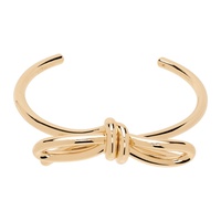 발렌티노 Valentino Garavani Gold Bow Scoobies Bracelet 241807F020004