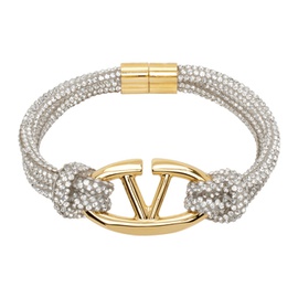 발렌티노 Valentino Garavani Gold VLogo Bracelet 241807F020005