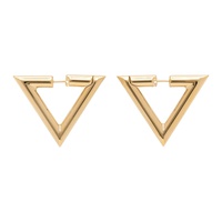 발렌티노 Valentino Garavani Gold V Detail Earrings 241807F022000