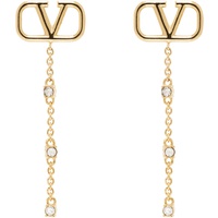 발렌티노 Valentino Garavani Gold VLogo Signature Earrings 241807F022019