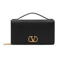발렌티노 Valentino Garavani Black VLogo Signature Wallet Bag 241807F048011