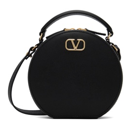 발렌티노 Valentino Garavani Black VLogo Signature Calfskin Mini Shoulder Bag 241807F048090