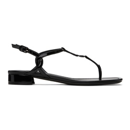 발렌티노 Valentino Garavani Black VLogo Signature Sandals 241807F124020