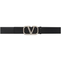 발렌티노 Valentino Garavani Black VLogo Signature Belt 241807M131010