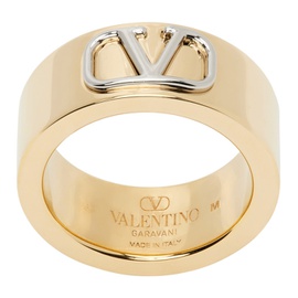 발렌티노 Valentino Garavani Gold VLogo Ring 241807M147007
