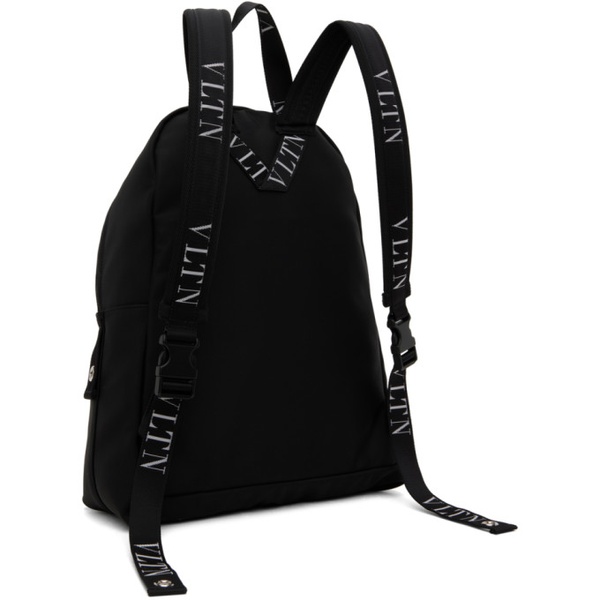  발렌티노 Valentino Garavani Black VLTN Nylon Backpack 241807M166001