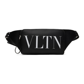 발렌티노 Valentino Garavani Black Leather VLTN Belt Bag 241807M171002