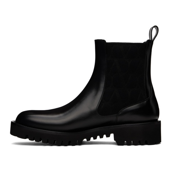  발렌티노 Valentino Garavani Black Beatle Chelsea Boots 241807M223003