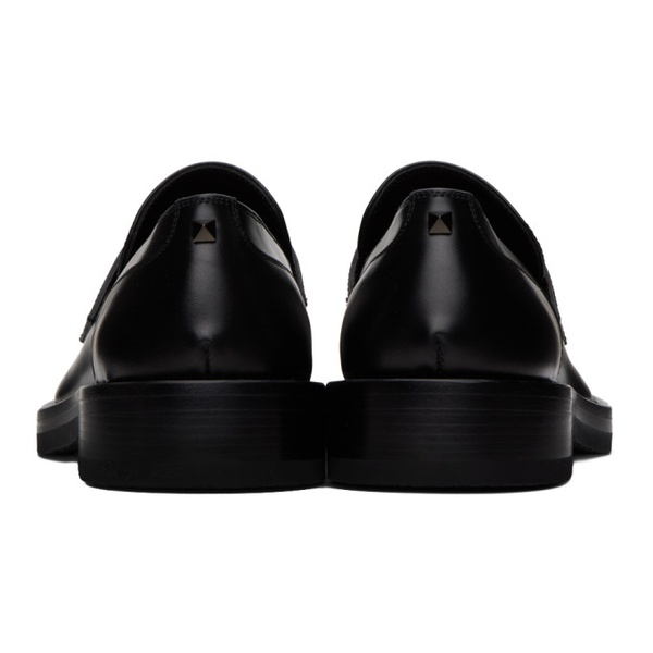  발렌티노 Valentino Garavani Black Rockstud Essential Loafers 241807M231016