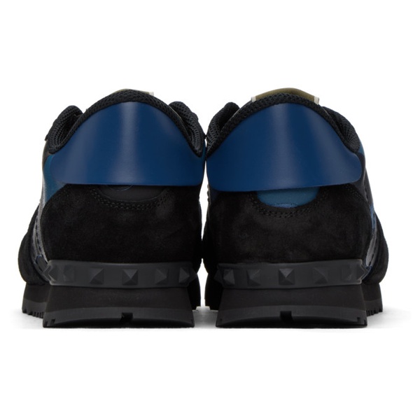  발렌티노 Valentino Garavani Black & Blue CA모우 MOUFLAGE Rockrunner Sneakers 241807M237018