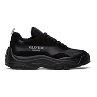 발렌티노 Valentino Garavani Black Gumboy Calfskin Sneakers 241807M237026