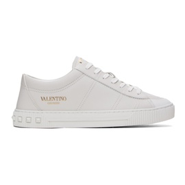 발렌티노 Valentino Garavani White Cityplanet Calfskin Sneakers 241807M237052