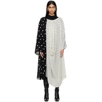 MARIE ADAM-LEENAERDT Black & White Garland Of 3 Midi Dress 241808F054006