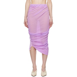 이세이 미야케 ISSEY MIYAKE Purple Ambiguous Midi Skirt 241809F092022