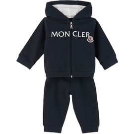 몽클레어 Moncler Enfant Baby Navy Printed Sweatsuit 241815M690002