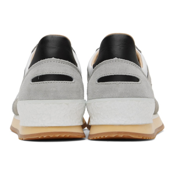  스파워트 Spalwart White & Gray Dash Low Sneakers 241818F128006