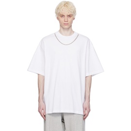 앰부쉬 AMBUSH White Ballchain T-Shirt 241820M213000