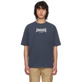 앰부쉬 AMBUSH Navy Printed T-Shirt 241820M213007