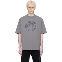 앰부쉬 AMBUSH Gray Emblem T-Shirt 241820M213008