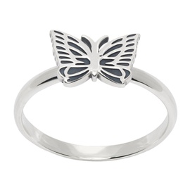 니들스 NEEDLES Silver Papillon Ring 241821M147001