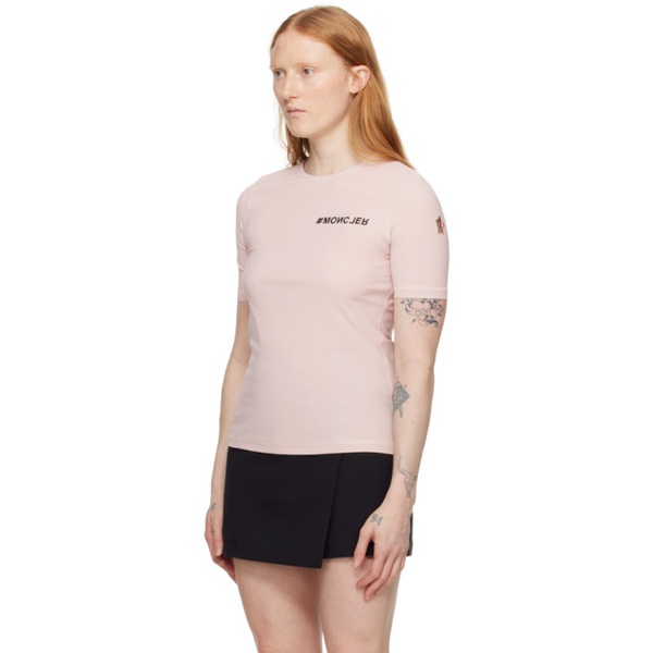 몽클레어 몽클레어 Moncler Grenoble Pink Maglia T-Shirt 241826F110000