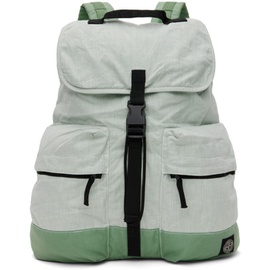 스톤아일랜드 Stone Island Green Drawstring Backpack 241828M166002